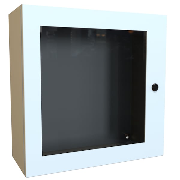 Hammond 1/4 Turn Latch Electrical Enclosures, 20 in H, 8 in D, 20 in W, NEMA 4, Steel EN4SD20208WLG - main